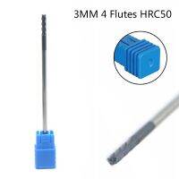 3mm 4 Flutes 100MM Long Shank ทังสเตนคาร์ไบด์ End Mills CNC Tool 3MM Shank Straight Shank Milling Cutter