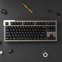 Keycap Only】 Keycaps Keycaps Black Japanese Minimalist 130 Keycapt ห้าด้าน PBT สำหรับเชอร์รี่สวิตช์ MX คีย์บอร์ดแบบกลไก Keychron/RK61/GK61 /Anne Pro 2