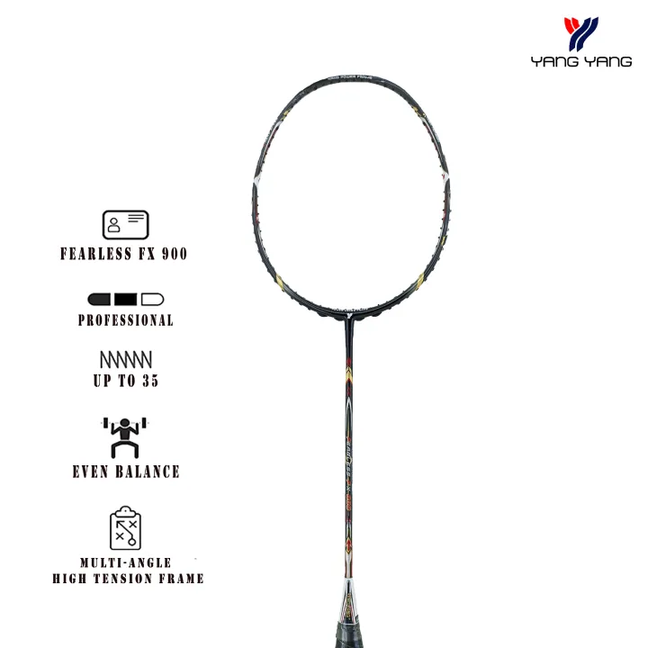 YANG YANG 40T Graphite Fearless FX900 7mm Slim Shaft Racket