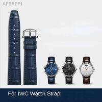 ดั้งเดิม❦♗สายนาฬิกาหนังแท้สำหรับ IWC Portofino Portugieser กันน้ำกันเหงื่ออุปกรณ์สายรัดนาฬิกาสายรัดข้อมือ20 22มม.