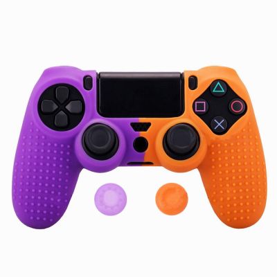 【Flash sale】 Studded Dots ยางซิลิโคนเจลปรับแต่งสำหรับ PS4 /Slim/pro 4 Controller 2 Thumb Grips Caps