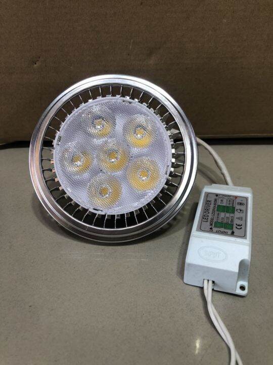 หลอด-ar111-led-12w-พร้อมไดรเวอร์-หรี่ไฟได้-สว่าง