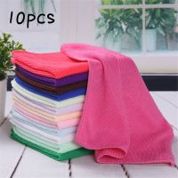 10pcs Microfiber Cleaning Towel Absorbable Glass Kitchen Cleaning Cloth Wipes Table Window Car Dish Towel Rag Dish Cloth  Towels