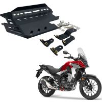 แผ่นป้องกันเครื่องยนต์มอเตอร์ไซค์สำหรับ Honda CB500X CB 500X CB400X 2019 2020 2021สีดำ