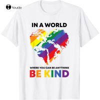 S-5XL เสื้อคนอ้วน Nieuwe Worden Soort In Een Wereld Waar Je Kan Van Alles Lgbt เกย์ไพรด์วิทเสื้อยืด S-5XL Katoen Tee Shi