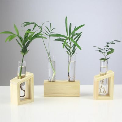 【CW】✒∏✁  Glass Hyacinth Vase Transparent Bottle Pot Hydroponic Tube Test Vases for