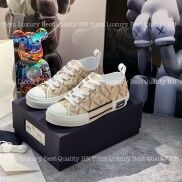 Giày Thể Thao Dior B23 Low-Top Sneaker Natural CD Diamond Canvas