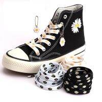 [Fashion goods060]Little Daisies Shoelaces แฟชั่นผู้หญิงและผู้ชาย ShoelacePrinting HighCanvasShoe Laces