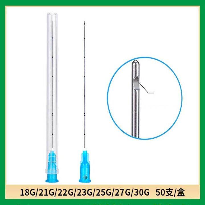 blunt-needle-needle-tips-fine-micro-cannula-21g-22g-23g-25g-27g-30g-plain-ends-notched-endo-needle-tip-syringe-50pcs-tools