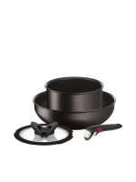 TEFAL ] ชุดเครื่องครัวกระทะถอดด้าม 4 ชิ้น Ingenio Unlimited รุ่น L7639193 สีดำ