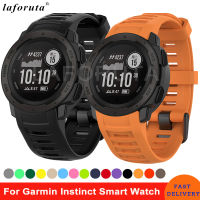 Silicone Strap For Garmin Instinct Watch Band 22mm Correa Replacement Wristband Sweat-proof with Steel Buckle celet Bands