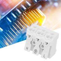 5PCS Wiring Terminal Block without thread 3-pin quick-connect terminal spring pressing terminal Luster Terminal Light Clamp