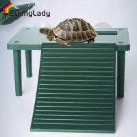 SunnyLady Turtle แพลตฟอร์มอาบแดดเสี้ยน,พื้นผิวเรียบเนียนตกแต่งรูปพิพิธภัณฑ์สัตว์น้ำบันไดสำหรับปีนเพื่อความบันเทิง