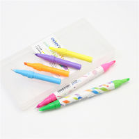 Set of color double-headed Highlighter Line Drawing and covering Plastic Pen box packaging