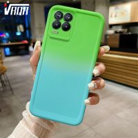 VRQR นิ่ม2023ซิลิโคนล่าสุดสำหรับ OPPO Realme 8 Pro 4G 5G Realme Q3i 8i V13 5G Realme Narzo 50 Narzo 30เคสซิลิโคนโทรศัพท์สีคู่ไล่ระดับสีขั้นสูง