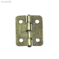 ◐ Bronze Tone Cabinet Door Luggage Hinge4 Holes DecorFurniture DecorationAntique Vintage Old Style18x16mm10Pcs