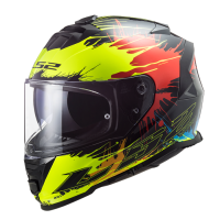 LS2 Helmets - Storm FF800 Drop Black Yellow Red หมวกกันน็อคเต็มใบ