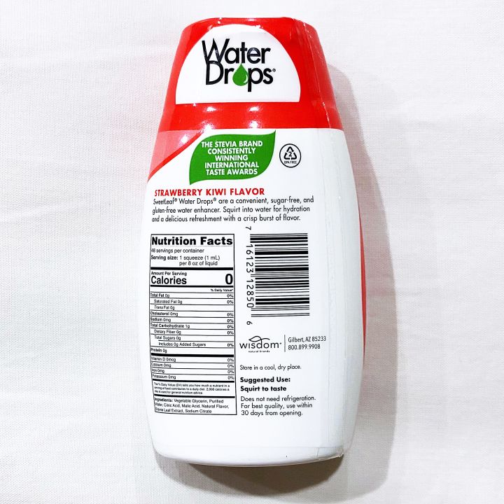 น้ำหยด-รสสตรอเบอร์รี่ผสมกีวี่-sweetleaf-water-drops-delicious-stevia-water-enhancer-strawberry-kiwi-48ml-wisdom-natural