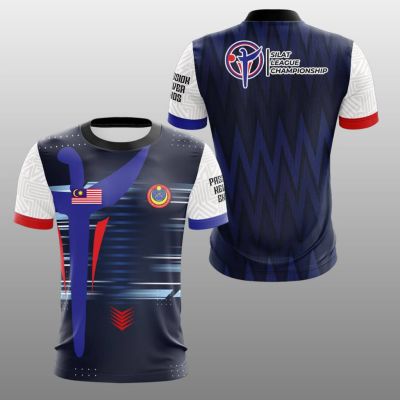 New FashionKIT EXCLUSIVE SILAT LEAGUE CHAMPIONSHIP Sublimation Tshirt   Baju Jersey Sublimation   ShortSleeve 2023