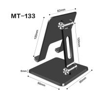 พับอลูมิเนียมอัลลอยด์ยืนสก์ท็อปยืน H Older ลื่นยึดสำหรับมาร์ทโฟนยืน