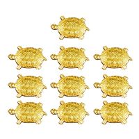 10Pcs Feng Shui Golden Money Turtle Japanese Lucky Tortoise Guarding Praying for Fortune Home Fortune Wealth Lucky Gift