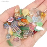 21g/bag Mixed Shape Leaves Flower Beads Czech Glass Loose Spacer Beads for Jewelry Making Hairpin Handmade Diy Accessories