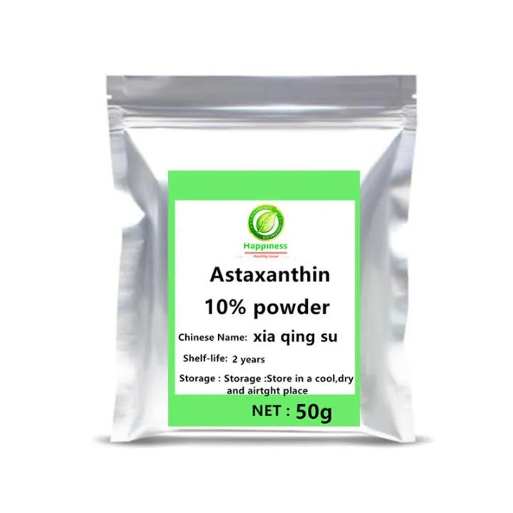 High quality Astaxanthin powder 10 , Haematococcus Pluvialis capsules Extract 1pc festival top