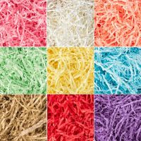 【hot】 50g Colorful Shredded Crinkle Paper Raffia Wedding Filler Decorations