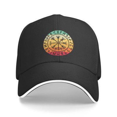 2023 New Fashion  Viking Compass Vegvisir Runes Tattoo Viking Baseball Cap Breathable Vikings Odin Warrior Legend Dad Hat Performance，Contact the seller for personalized customization of the logo