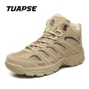 TUAPSE Men Boots Army Mens Military Desert Work Safety Shoes Outdoor