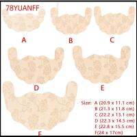 78YUANFF ผู้หญิง ยกดันขึ้น เทป รูปตัวยู แผ่นซับน้ำนม บราลูกไม้ที่มองไม่เห็น จุกนมปก สติกเกอร์หน้าอกทิ้ง