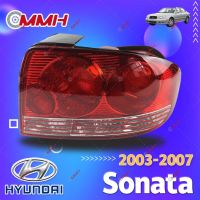 Hyundai Sonata EF 2003-2007 เสื้อ​ไฟท้าย ไฟท้าย​แต่ง ไฟท้ายไฟเบรค​ ไฟเลี้ยว Taillamp Taillight ไฟท้าย​ พร้อมทับทิม ไฟท้ายกันชนหลังสําหรับ​ ทับทิมในฝาท้าย