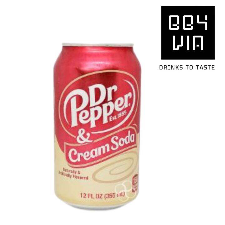 Bby Via Dr. Pepper & Cream Soda 355mL Lazada PH