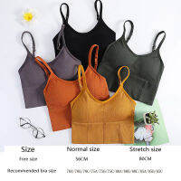 Pihu-1Sexy ผู้หญิง ไม่มีรอยต่อ Push Up lette U-Shaped Back Tank Crop Top s สำหรับผู้หญิง Intimates ที่ถอดออกได้เบาะ Active d48-58