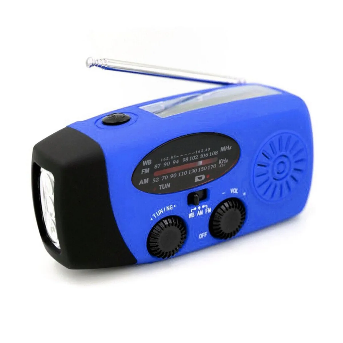 Solar Hand Crank Radio Mini Portable Radio With Multifunctional Emergency  Flashlight Power Lamp C5F9 