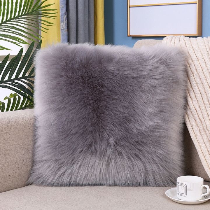 sales-nordic-ins-style-home-square-pillow-plush-net-red-pink-fur-imitation-wool-girl-sofa-cushion
