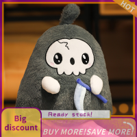 ?【Lowest price】Qearl ตุ๊กตาผ้าพลัชสีขาวมัดย้อมน่ารักตุ๊กตาการ์ตูนตุ๊กตาฮาโลวีนของเล่นหมอนตุ๊กตาตกแต่งวันหยุดอะนิเมะตุ๊กตาของเล่นยัดไส้นุ่ม