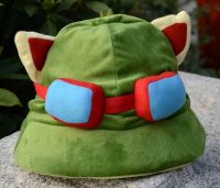 เกม LOLs คอสเพลย์ Swift Scout Teemo คอสเพลย์หมวกคุณภาพสูง Plush น่ารักคอสเพลย์หมวกคอสเพลย์อุปกรณ์เสริม Props