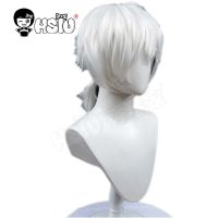 Eternity Fushi Cosplay Wig Anime To Your Eternity Cosplay HSIU White Short Ponytail Short Hair+brand Wig Cap