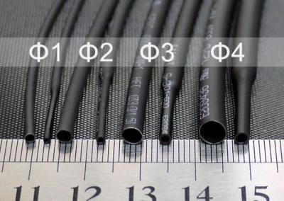 1mm 1.5mm 2mm 2.5mm 3mm 3.5mm 4mm 4.5mm 5mm 5.5mm Heat Shrinking Tube 2:1 Shrinkage Ratio Polyolefin Insulated Cable Sleeve 5M
