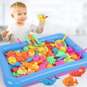 Children Bathtub Magnetic Fishing Toy Swimming Bathing Pool Water Floating  Fish Toy Parent-child Interactive Toys Game Baby Toys