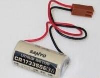 ใหม่1ชิ้น♝① ใหม่ Sanyo SANYO CR17335SE 3V นำเข้า PLC ควบคุมอุตสาหกรรมแบตเตอรี่ลิเธียม1แบตเตอรี่พร้อมปลั๊กสีน้ำตาล FDK