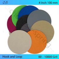 4 Inch 100mm Sandpaper Discs Grit 60 to 10000 Hook and Loop Wet/Dry Abrasive Silicon Carbide Sanding Paper Power Tool Accessory