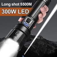 Most Powerful LED Flashlight USB Rechargeable Torch Light High Power Flashlight Tactical Lantern Long Shot Hand Lamp For Camping Rechargeable  Flashli