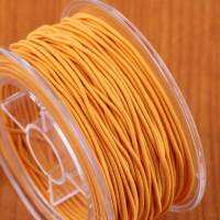 Online-Home สีเหลือง1Mm สายยืดหยุ่น String สำหรับทำเครื่องประดับลูกปัดสายหัวข้อยางทรงกลมเชือกสำหรับลูกปัด,หลวมลูกปัดร้อย,ยางรัดผม