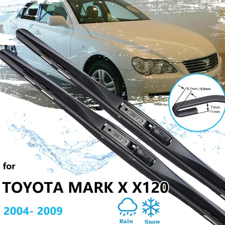 อุปกรณ์เสริมสำหรับเครื่องหมาย-toyota-x-x120-2004-2005-2006-2007-2008อุปกรณ์เสริม2009กระจกบังลมก้านปัดน้ำฝนที่ตัดของเล่นเด็กบาจาแบบสากลเบ็ด