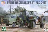 พลาสติก โมเดล ประกอบ  takom สเกล1/35 T3 &amp; Feldumschlaggerat Fug 2.5t