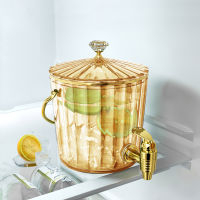 Transparent Cold Water Tank 2L Barrel Summer Drinking Utensil Juice Beverage Teapot With Tap