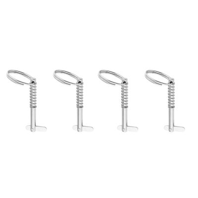 4 Pack Quick Release Pin สแตนเลส Bimini Top Pin เรืออุปกรณ์เสริมสำหรับการต่อเรือ,เรือ Outfitting ทนทาน