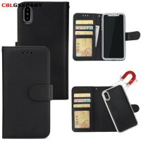 (new style phone case)【Hot】2 In 1 Magnetic Detachable Leather Wallet Case For iPhone 14 13 12 11 Pro Max Phone Magnet Removable Retro Ultra Slim Cover